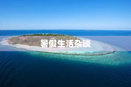 暑假生活杂谈 暑假生活杂谈