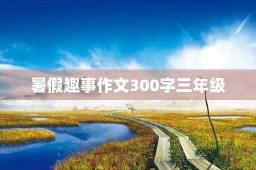 暑假趣事作文300字三年级 暑假趣事作文300字三年级