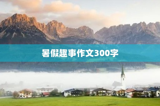 暑假趣事作文300字 暑假趣事作文300字