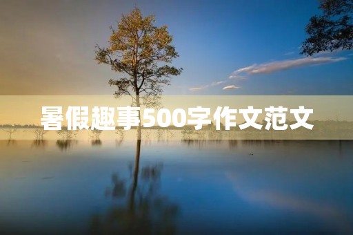 暑假趣事500字作文范文 暑假趣事500字作文范文