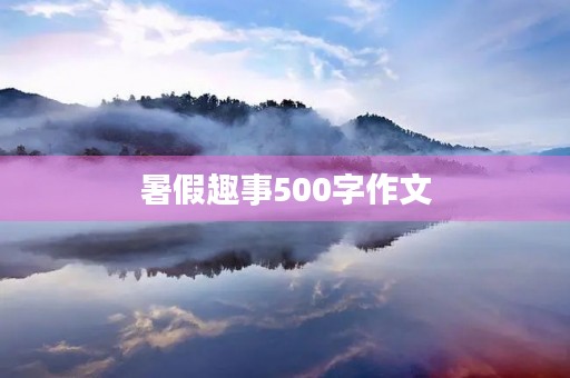 暑假趣事500字作文