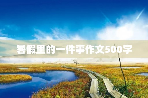暑假里的一件事作文500字 暑假里的一件事作文500字