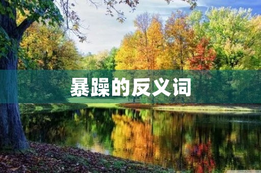 暴躁的反义词(暴躁的反义词) 暴躁的反义词(暴躁的反义词)