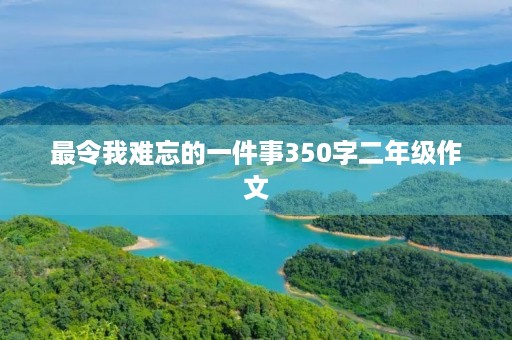 最令我难忘的一件事350字二年级作文