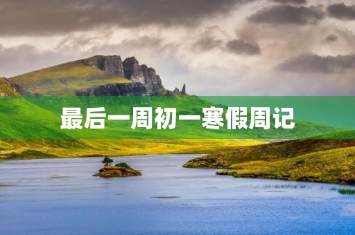 最后一周初一寒假周记