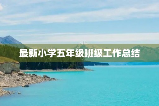 最新小学五年级班级工作总结