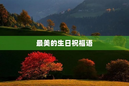 最美的生日祝福语,生日最暖心八个字