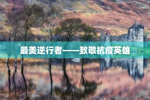 最美逆行者——致敬抗疫英雄 最美逆行者——致敬抗疫英雄
