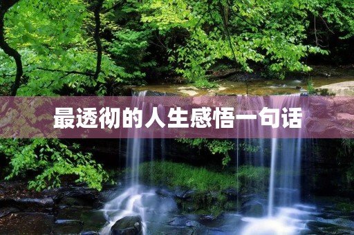 最透彻的人生感悟一句话,最透彻的人生感悟一句话关系断了的句子 最透彻的人生感悟一句话,最透彻的人生感悟一句话关系断了的句子