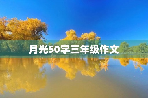 月光50字三年级作文
