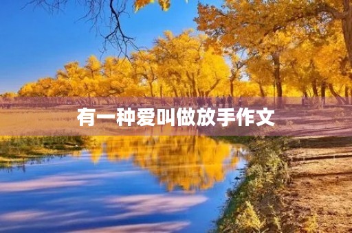 有一种爱叫做放手作文