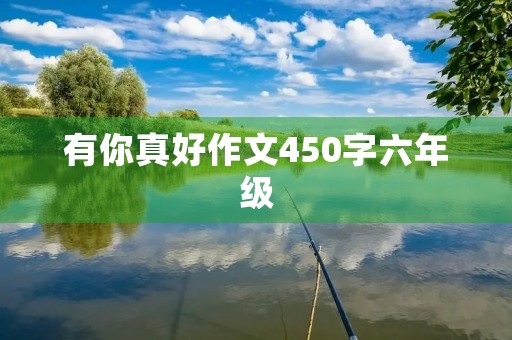 有你真好作文450字六年级 有你真好作文450字六年级