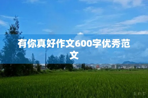 有你真好作文600字优秀范文 有你真好作文600字优秀范文
