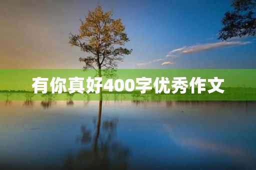 有你真好400字优秀作文 有你真好400字优秀作文