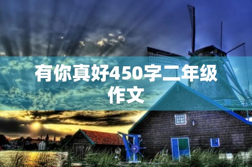 有你真好450字二年级作文 有你真好450字二年级作文