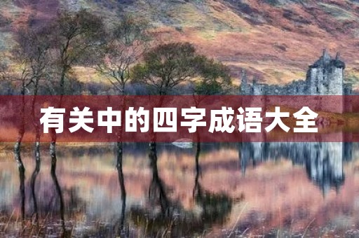 有关中的四字成语大全