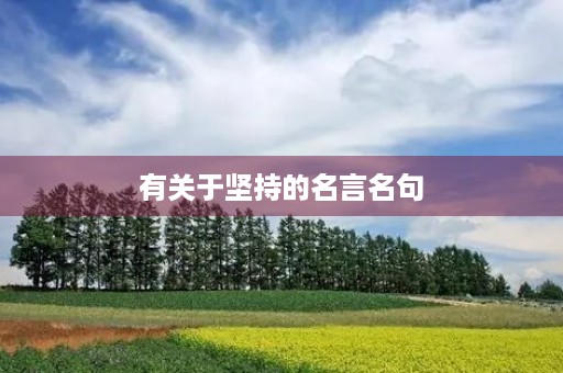 有关于坚持的名言名句,有关于坚持的名言名句现代 有关于坚持的名言名句,有关于坚持的名言名句现代