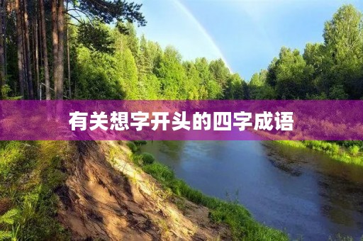 有关想字开头的四字成语