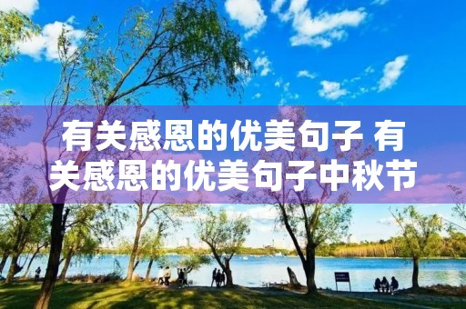 有关感恩的优美句子 有关感恩的优美句子中秋节