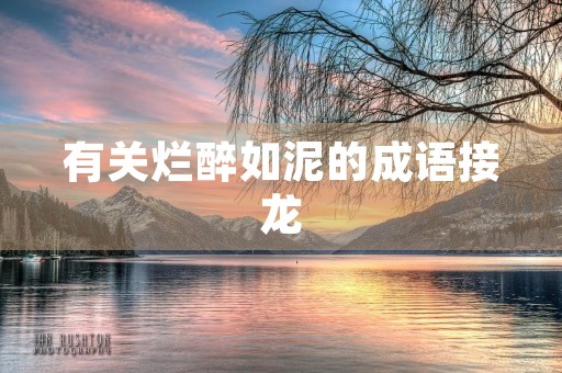 有关烂醉如泥的成语接龙