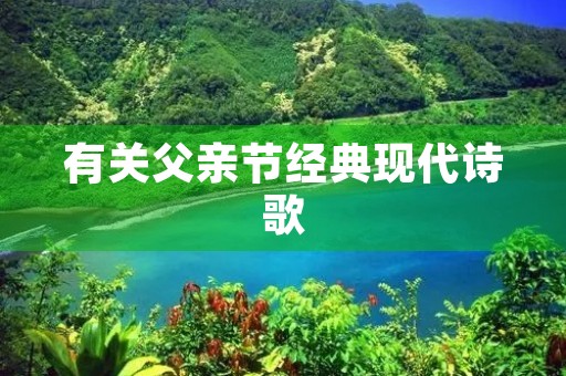 有关父亲节经典现代诗歌