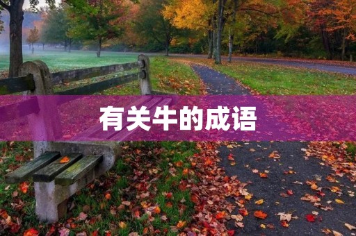 有关牛的成语 有关牛的成语