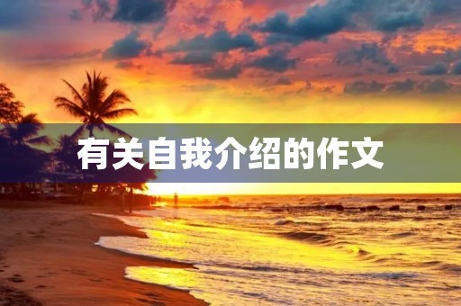有关自我介绍的作文 有关自我介绍的作文