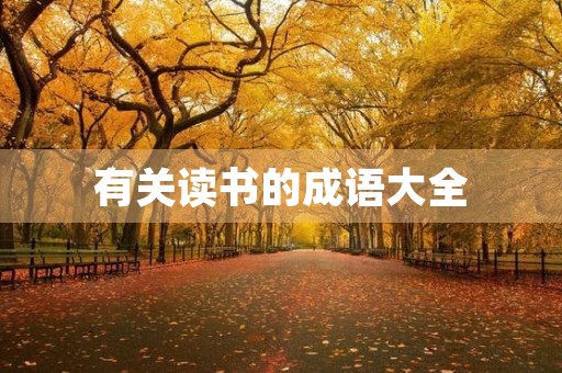 有关读书的成语大全