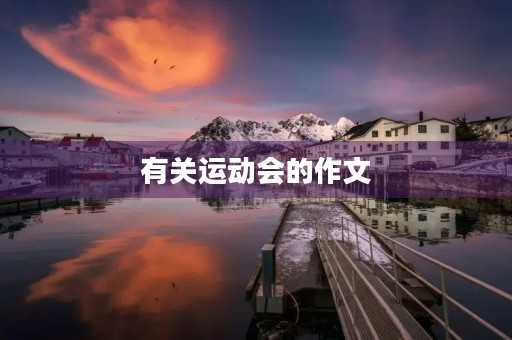 有关运动会的作文