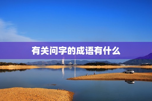 有关问字的成语有什么