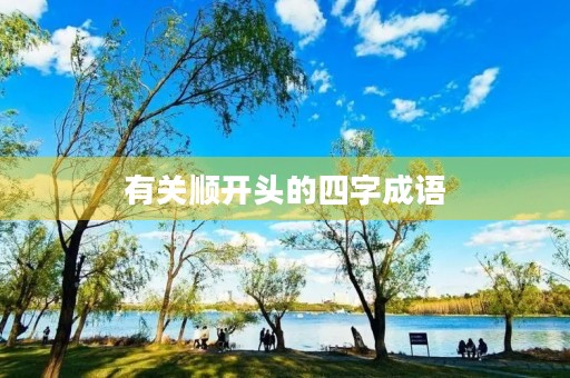 有关顺开头的四字成语
