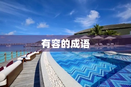 有容的成语