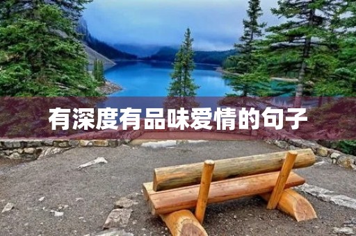 有深度有品味爱情的句子，有深度有品味爱情的句子默契的成语