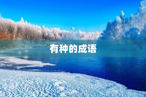 有种的成语 有种的成语