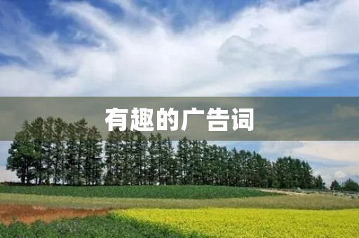 有趣的广告词,打广告的幽默句子 有趣的广告词,打广告的幽默句子