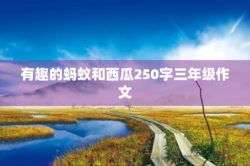 有趣的蚂蚁和西瓜250字三年级作文