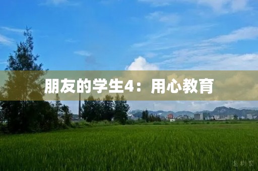朋友的学生4：用心教育，成就未来