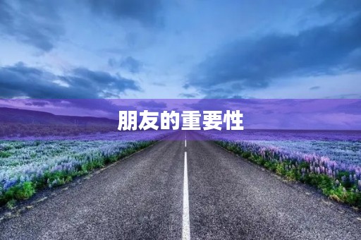 朋友的重要性