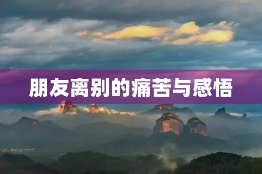 朋友离别的痛苦与感悟 朋友离别的痛苦与感悟
