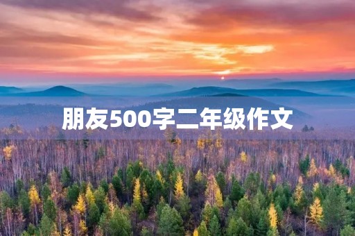 朋友500字二年级作文