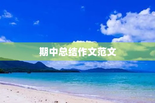 期中总结作文范文