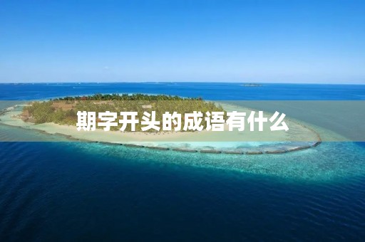 期字开头的成语有什么 期字开头的成语有什么