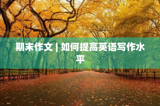 期末作文 | 如何提高英语写作水平