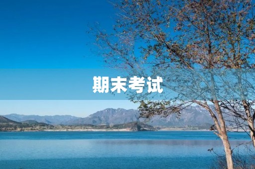 期末考试 期末考试