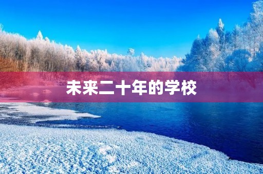 未来二十年的学校 未来二十年的学校