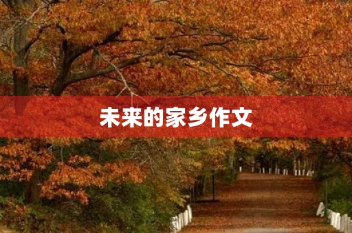 未来的家乡作文 未来的家乡作文