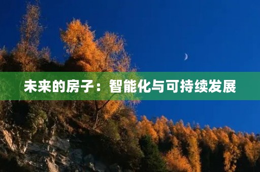 未来的房子:智能化与可持续发展 未来的房子:智能化与可持续发展