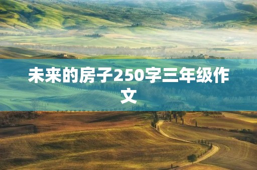 未来的房子250字三年级作文