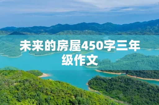 未来的房屋450字三年级作文