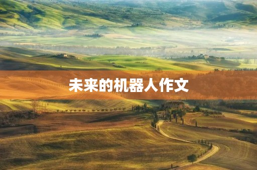 未来的机器人作文